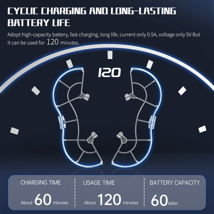 For DJI Mini 3 / Mini 3 Pro STARTRC Drone LED Propeller Protective Guard Anti-collision Ring, For DJI Mini 3 / Mini 3 Pro