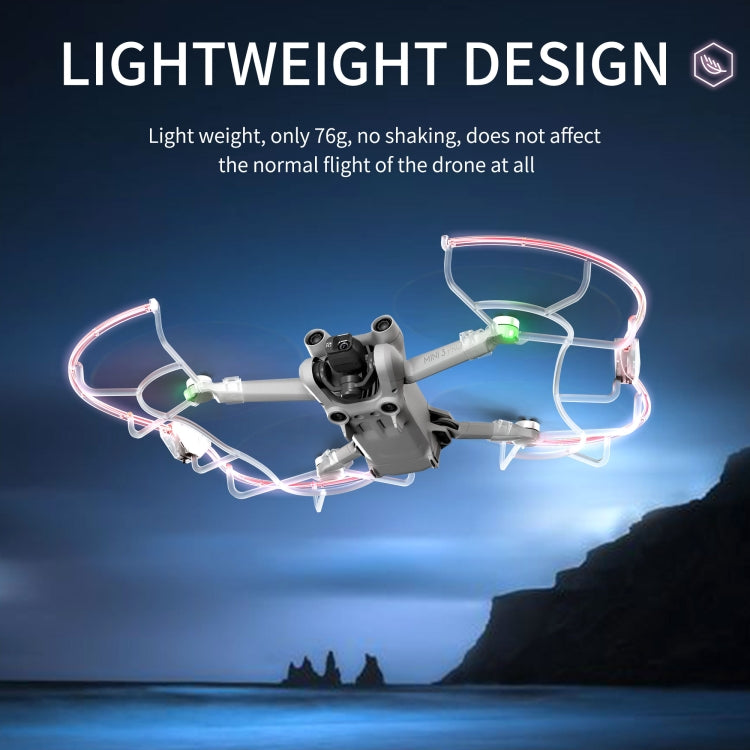 For DJI Mini 3 / Mini 3 Pro STARTRC Drone LED Propeller Protective Guard Anti-collision Ring, For DJI Mini 3 / Mini 3 Pro