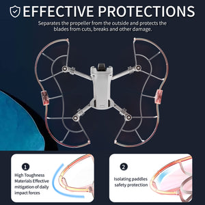 For DJI Mini 3 / Mini 3 Pro STARTRC Drone LED Propeller Protective Guard Anti-collision Ring, For DJI Mini 3 / Mini 3 Pro
