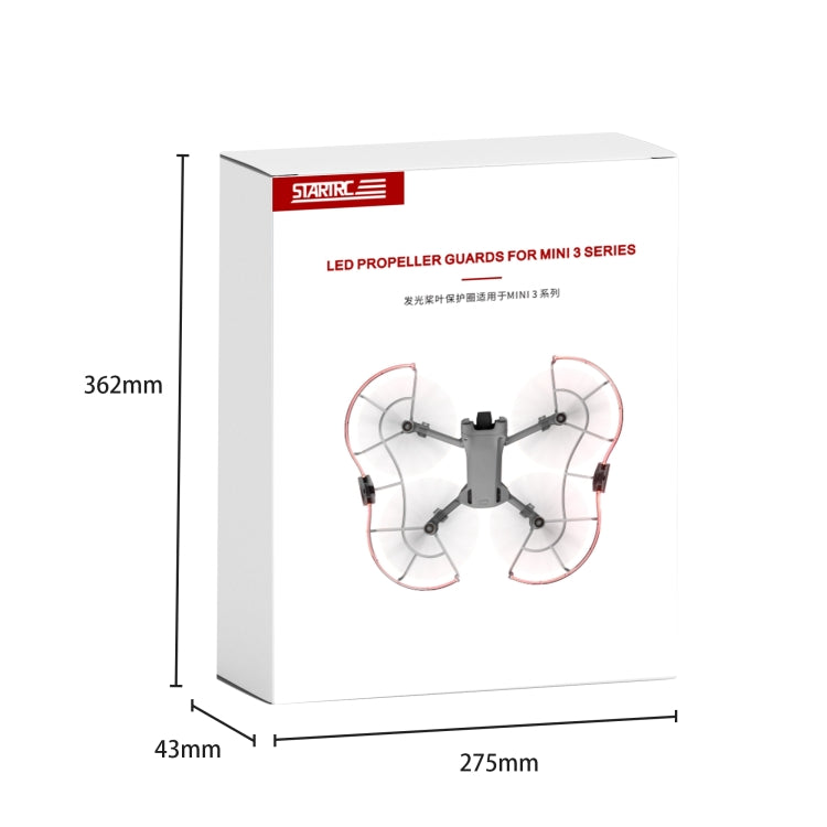 For DJI Mini 3 / Mini 3 Pro STARTRC Drone LED Propeller Protective Guard Anti-collision Ring, For DJI Mini 3 / Mini 3 Pro
