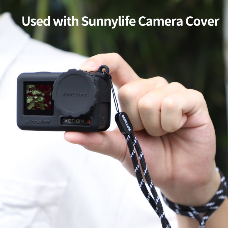 For DJI Osmo Action 3 / 4 Sunnylife 2pcs Scratch-resistant Camera Lens Cap Cover