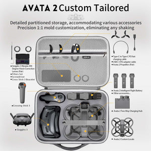 For DJI Avata 2 STARTRC Drone Handbag Messenger Storage Bag, 1140033