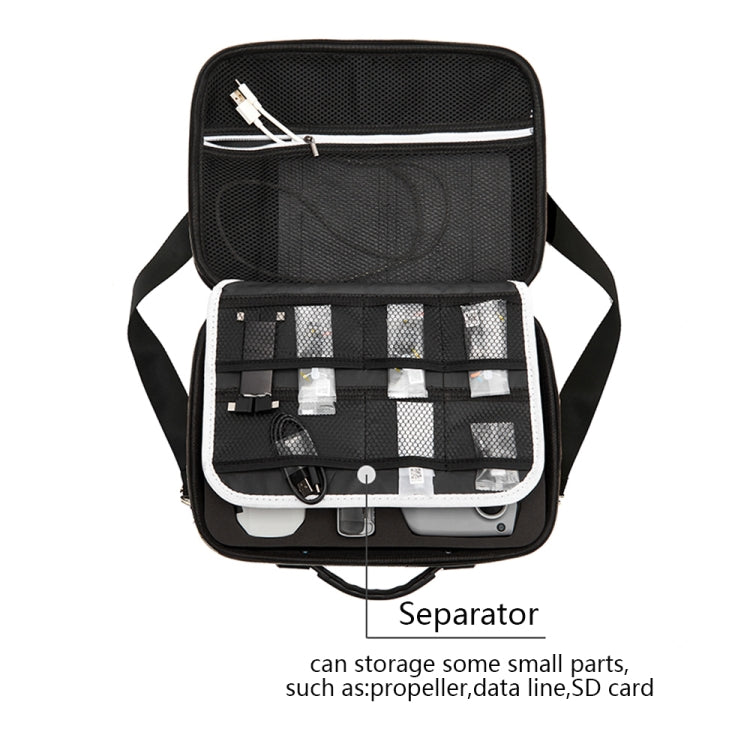 Portable Single Shoulder Storage Travel Carrying Cover Case Box with Baffle Separator for DJI Air 2S