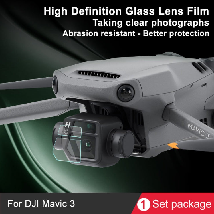 IMAK Rear Camera Glass Lens Film, 1 Set Package, For DJI Mavic 3