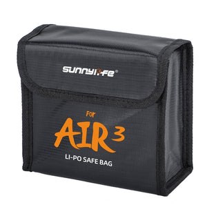 Sunnylife Battery Explosion-proof Safe Bag Protective Li-Po Safe Bag, For DJI Air 3 For 1pc Battery, For DJI Air 3 For 2pcs Batteries, For DJI Air 3 For 3pcs Batteries