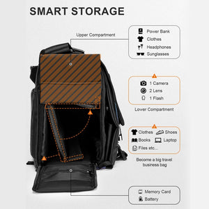 Cwatcun D85 Camera Bag Side Quick Access Camera Messenger Case Waterproof Bag, 30 x 15 x 24cm Small, 32 x 14 x 24cm Medium, 36.5 x 17 x 26cm Large, 40 x 17 x 30cm XL
