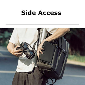 Cwatcun D86 Camera Backpack DSLR Mirrorless Camera Waterproof Bag, 28 x 15 x41cm Small