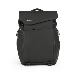 Cwatcun D89 Camera Backpack Waterproof Leather Film 15.6 Laptop Sleeve Bag, 43.5 x 33 x 22.5cm