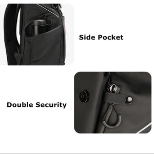 Cwatcun D89 Camera Backpack Waterproof Leather Film 15.6 Laptop Sleeve Bag, 43.5 x 33 x 22.5cm