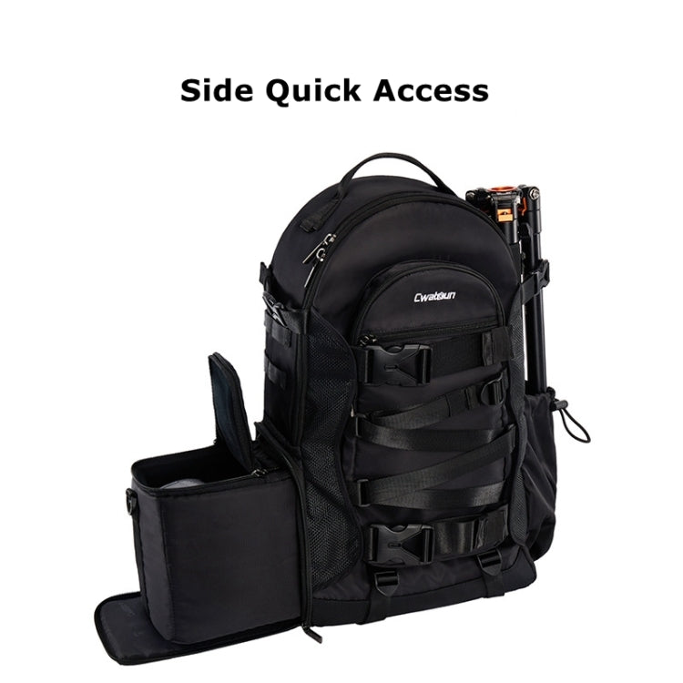 Cwatcun D111 Large Capacity Outdoor Professional Photography Backpack Shoulders Laptop Camera Bag