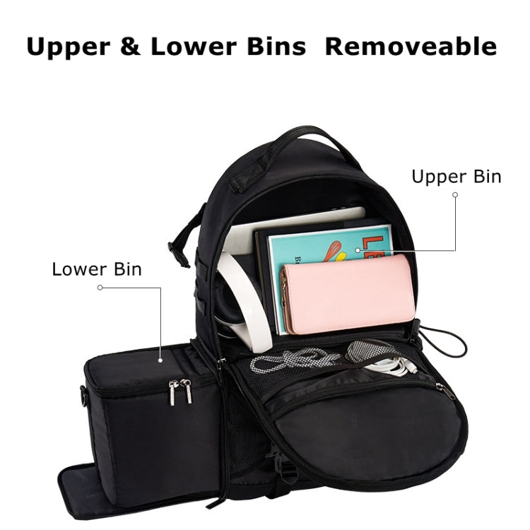 Cwatcun D111 Large Capacity Outdoor Professional Photography Backpack Shoulders Laptop Camera Bag