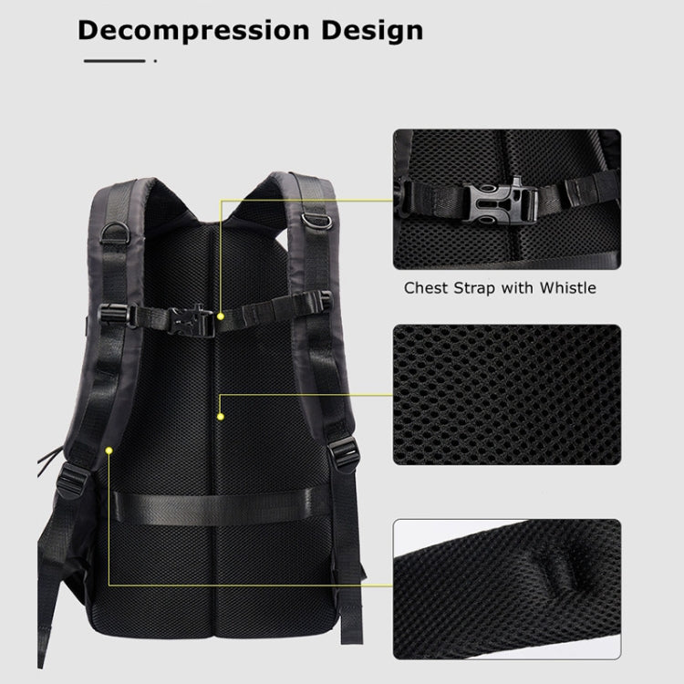Cwatcun D111 Large Capacity Outdoor Professional Photography Backpack Shoulders Laptop Camera Bag