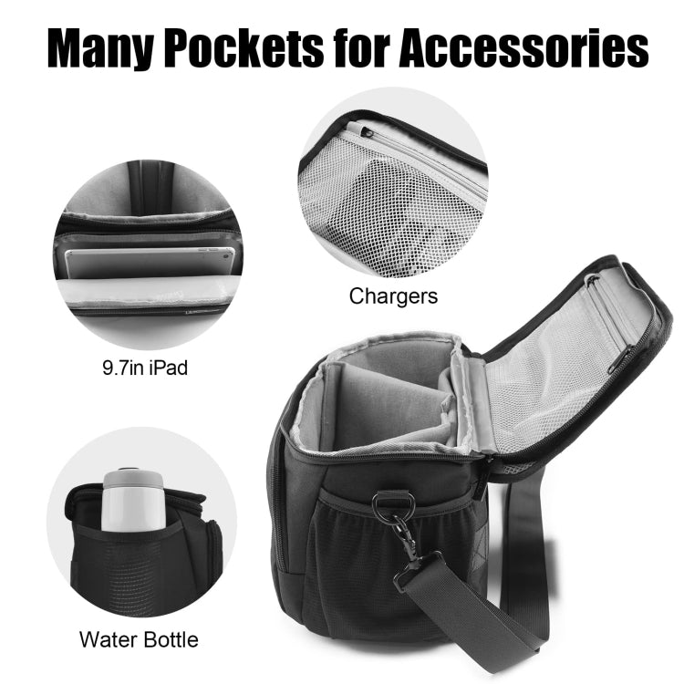 Cwatcun D67 Crossbody Camera Bag Photography Lens Shoulder Bag