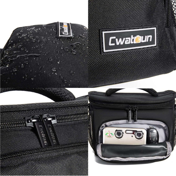Cwatcun D67 Crossbody Camera Bag Photography Lens Shoulder Bag