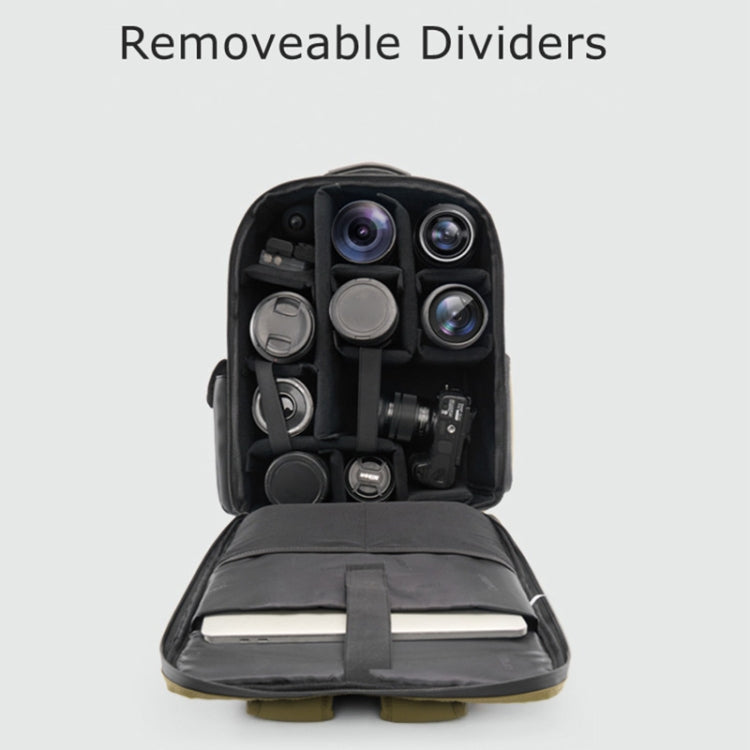 Cwatcun D117 Large Capacity Photography Backpack Shoulders Laptop Camera Bag