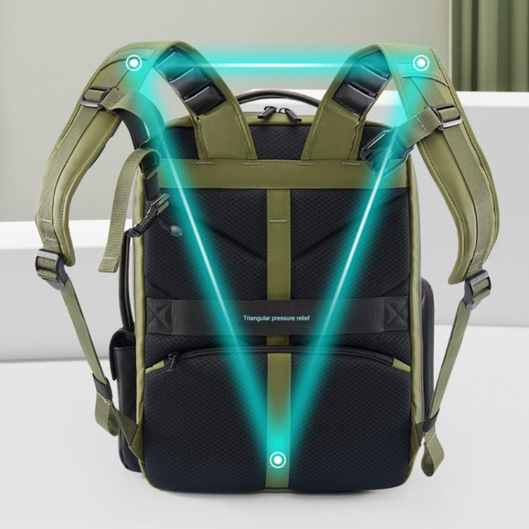 Cwatcun D117 Large Capacity Photography Backpack Shoulders Laptop Camera Bag