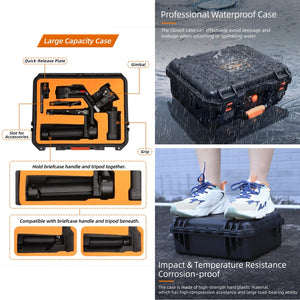 Sunnylife Safety Carrying Case Waterproof Hard Case Box, For DJI RS 4