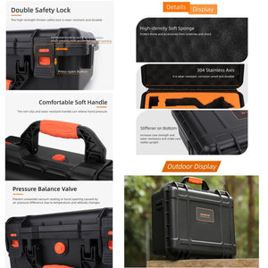 Sunnylife Safety Carrying Case Waterproof Hard Case Box, For DJI RS 4