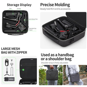 Sunnylife Storage Case Box Suitcase, For DJI RS 4