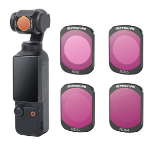 For DJI Osmo Pocket 3 Sunnylife Camera Lens Magnetic Metal Filter, No Impact On Gimbal Reset, MCUV, ND8, ND16, ND32, ND64, CPL, ND8PL, ND16PL, ND32PL, ND64PL, 3 in 1 CPL ND8 ND16, 4 in 1 ND8-64, 4 in 1 ND8-64PL, 4 in 1 UV CPL ND32 ND64�����������������...