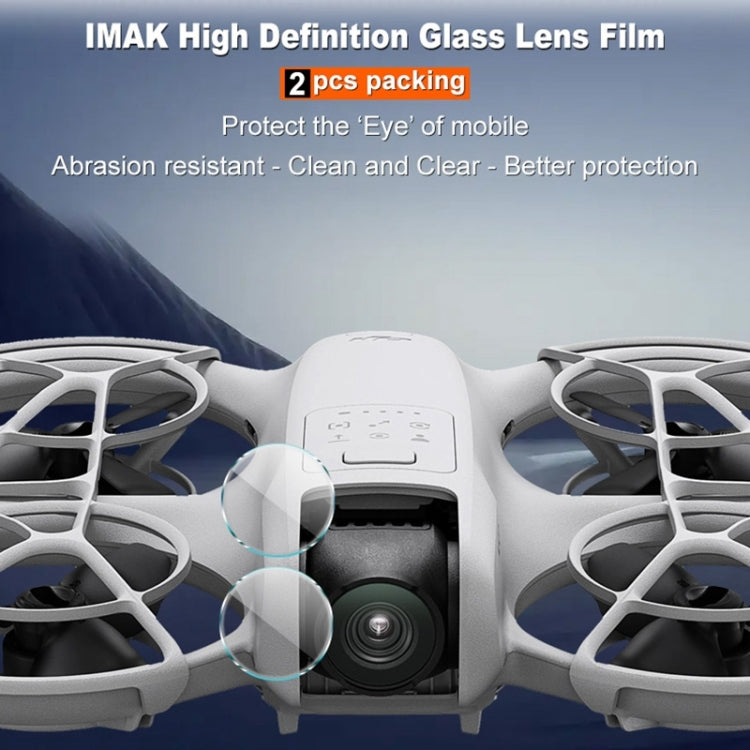 2 PCS/Set IMAK HD Glass Rear Camera Lens Film, For DJI Neo