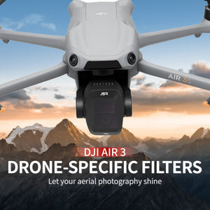 For DJI Air 3S JSR CB Series Drone Lens Filter, UV, CPL, ND8, ND16, ND32, ND64, ND8PL, ND16PL, ND32PL, ND64PL, NIGHT, STAR, Streak Drawing Blue, Adjustable CPL, 3 in 1 ND8/32/64, 4 in 1 CPL ND8/32/64, 4 in 1 ND8-64PL, 6 in 1 ND8-64 CPL STAR������������...