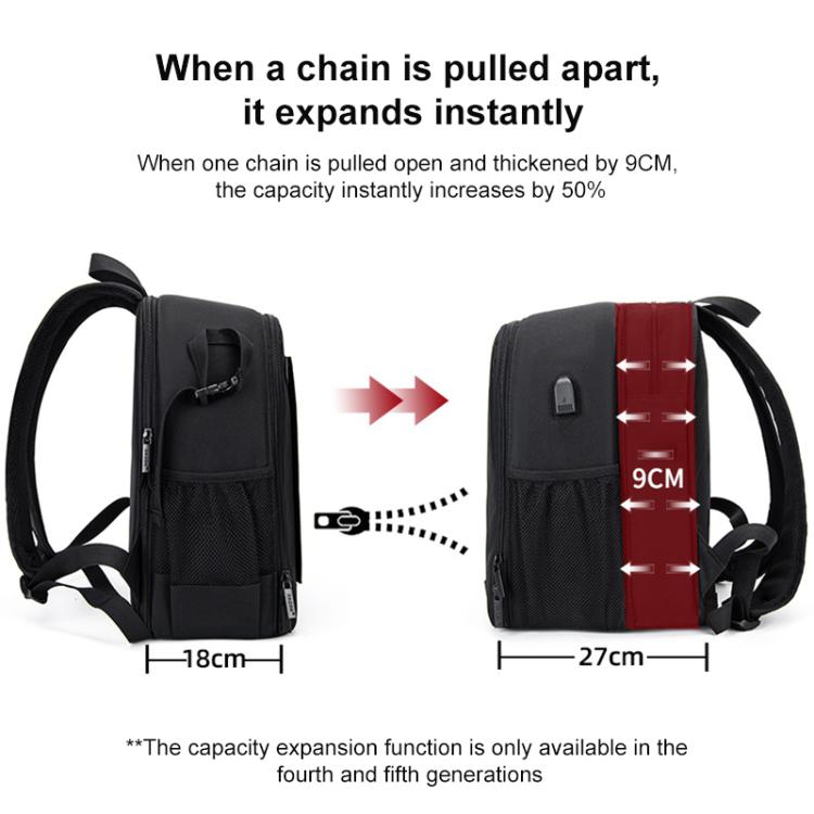 Cwatcun D6 Large II Camera Backpack Outdoor Waterproof Nylon DSLR Photography Bag