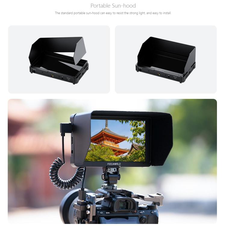 FEELWORLD T6 6 inch Camera Field Video Monitor Aluminium Housing 4K HDMI-compatible 1920x1080 IPS