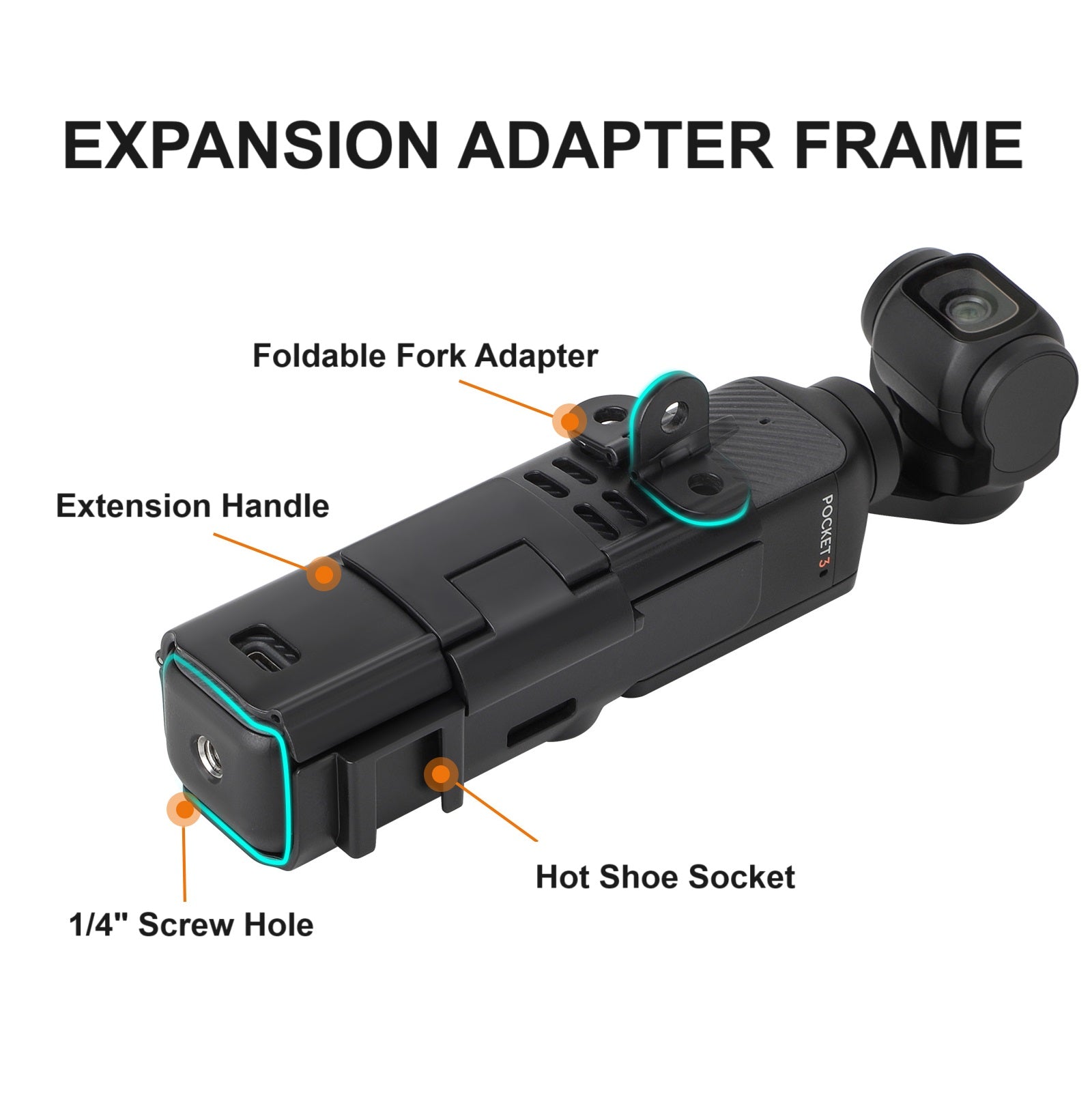 Expansion Adapter Frame Case for Osmo Pocket 3