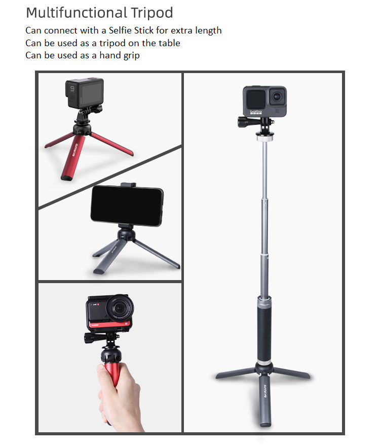 Hand Grip Tripod for Osmo Action 5 Pro / Osmo Action 4 3 2 1