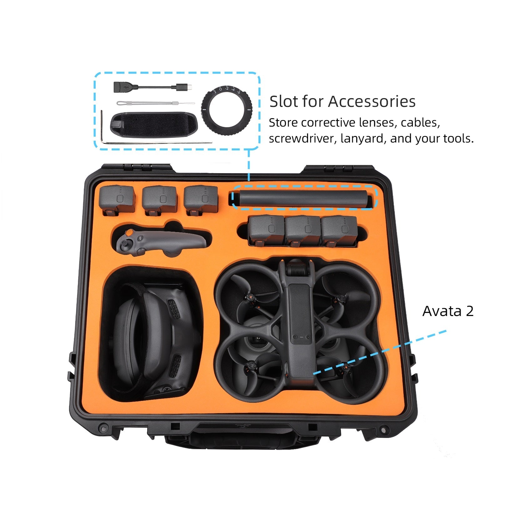 Hardshell Safe Combo Carry Case for Avata 2