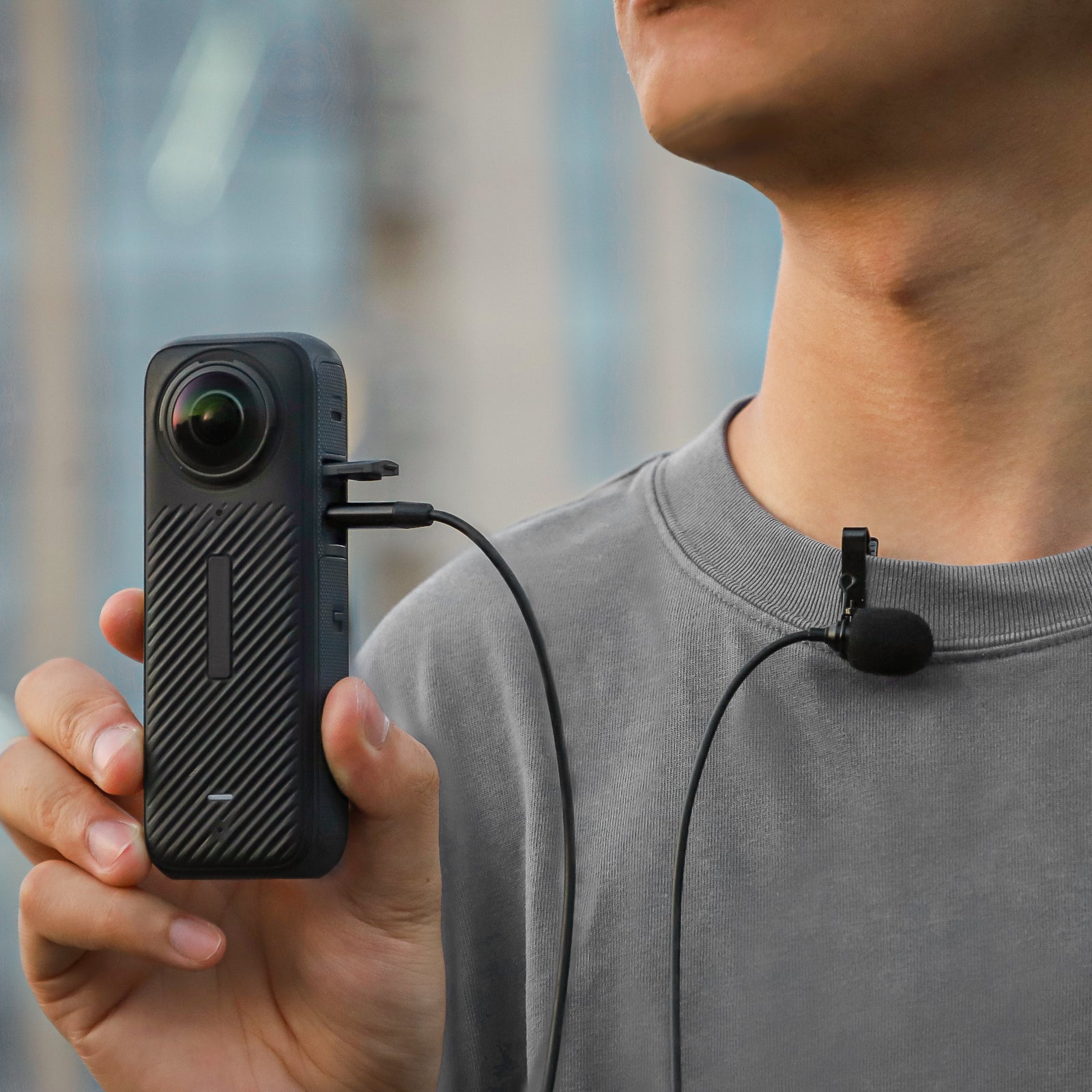 Lavalier Microphone for Insta360 X4