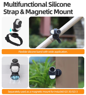 Magnetic Strap Mount for Insta360 GO 3 / GO 3S