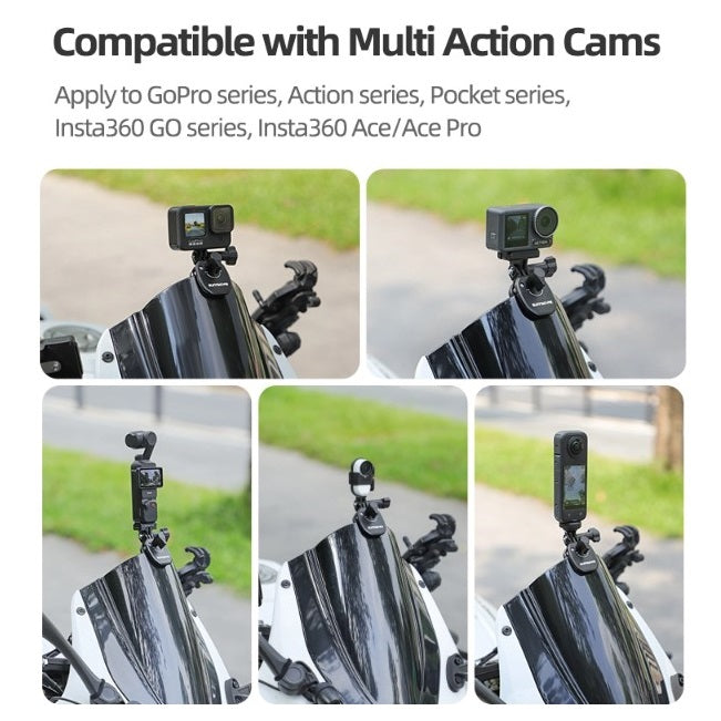 Motorcycle Windscreen Clamp for GoPro