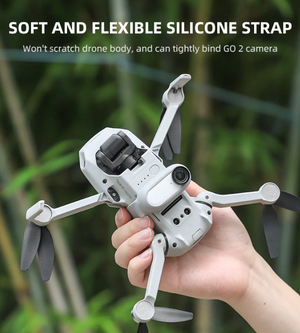 Mounting Strap for Insta360 GO 2 and Mini 4 Pro / Mini 3 Pro / Mini 3 / Mini 2 / Mini 2 SE / Mini SE / Mavic Mini / Mini 4K / Mavic Air 2S / Mavic Air 2 / EVO Nano