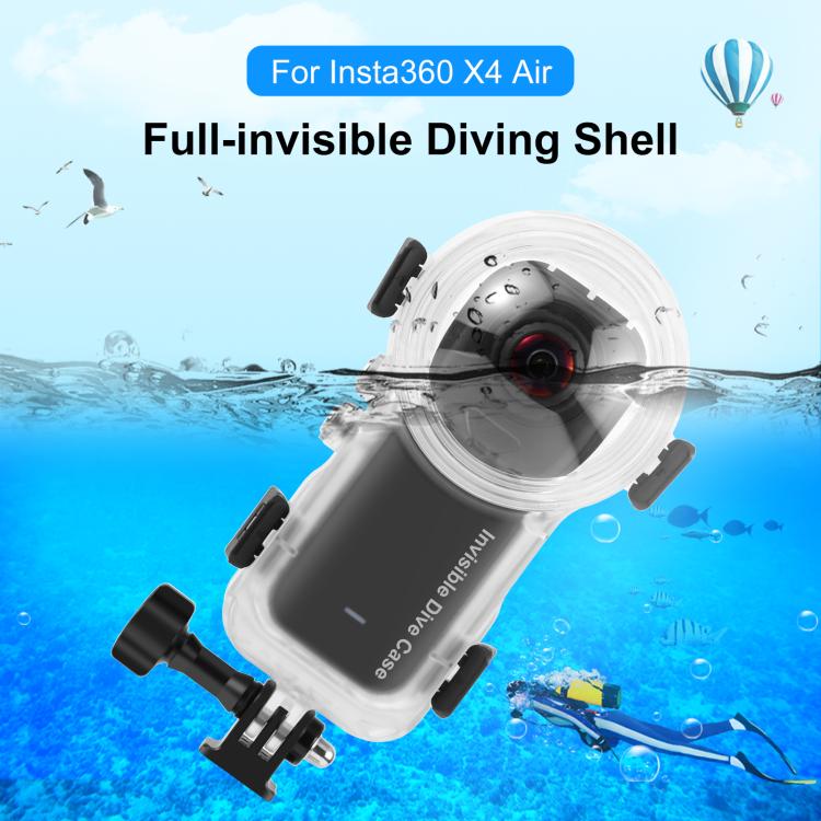 For Insta360 X4 Air PULUZ 50m Waterproof Sealed Diving Case, For Insta360 X4 Air