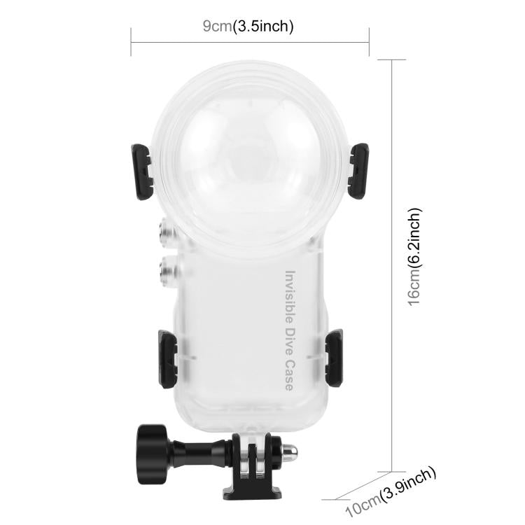 For Insta360 X4 Air PULUZ 50m Waterproof Sealed Diving Case, For Insta360 X4 Air