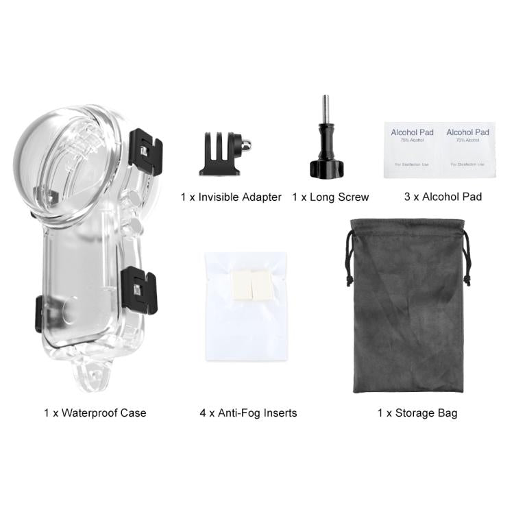 For Insta360 X4 Air PULUZ 50m Waterproof Sealed Diving Case, For Insta360 X4 Air