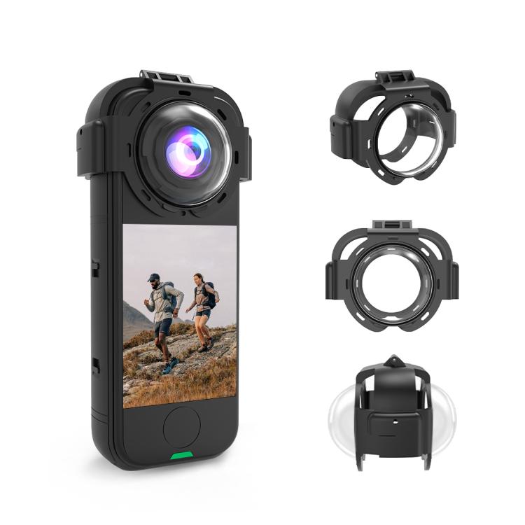 For Insta360 X4 Air PULUZ Snap-on Optical Tempered Glass Lens Guard Protective Cover, For Insta360 X4 Air