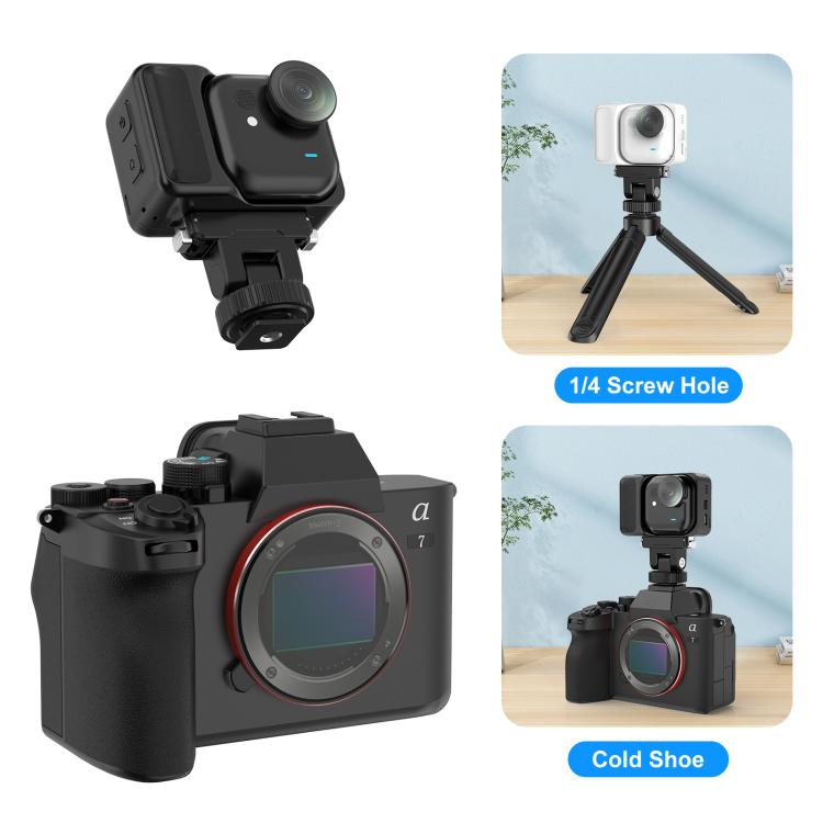 For Insta360 GO  UItra PULUZ Plastic Gimbal Magnetic Quick Release Base Mount, Gimbal Quick Release Base