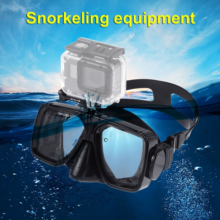 PULUZ Water Sports Diving Equipment Diving Mask Swimming Glasses for GoPro, Insta360, DJI and Other Action Cameras