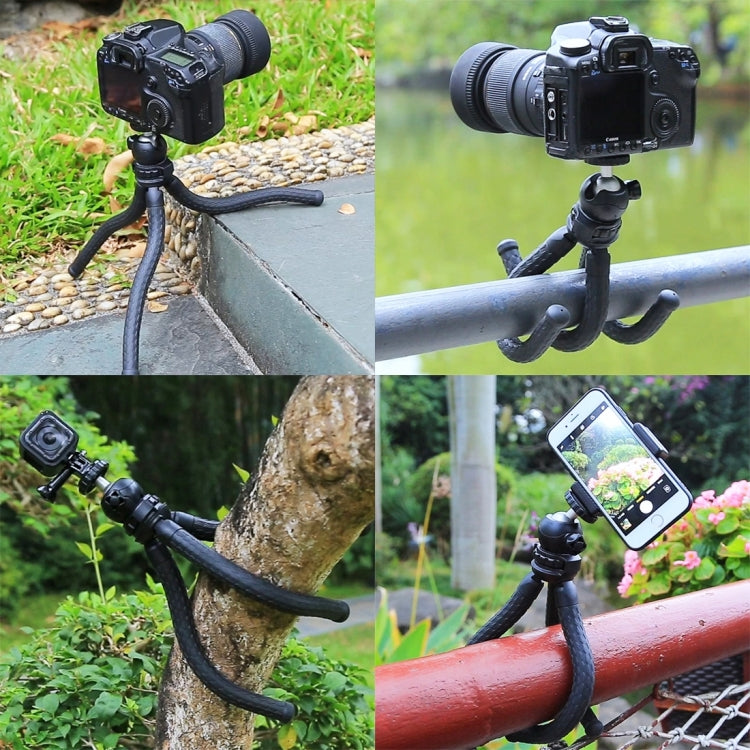 PULUZ Mini Octopus Flexible Tripod Holder with Ball Head for SLR Cameras, GoPro, Cellphone, Size:30cmx5cm, 30cm Tripod