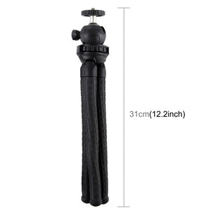 PULUZ Mini Octopus Flexible Tripod Holder with Ball Head for SLR Cameras, GoPro, Cellphone, Size:30cmx5cm, 30cm Tripod