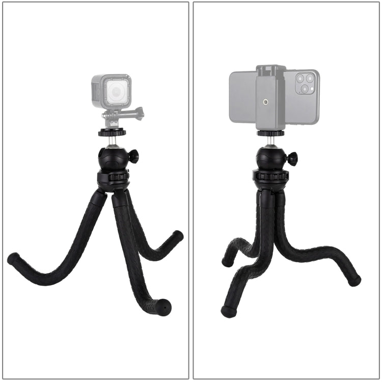 PULUZ Mini Octopus Flexible Tripod Holder with Ball Head for SLR Cameras, GoPro, Cellphone, Size:30cmx5cm, 30cm Tripod