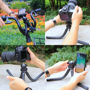 PULUZ Mini Octopus Flexible Tripod Holder with Ball Head for SLR Cameras, GoPro, Cellphone, Size:30cmx5cm, 30cm Tripod