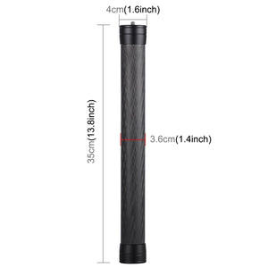 PULUZ Carbon Fiber Extension Monopod Pole Rod Extendable Stick for DJI / MOZA / Feiyu V2 / Zhiyun G5 / SPG Gimbal, Length: 35cm, 35cm