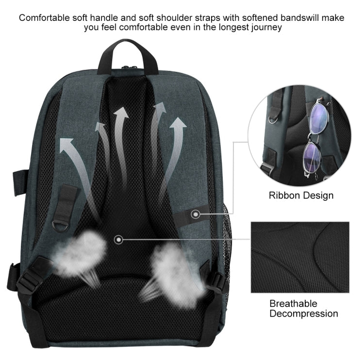 PULUZ Outdoor Portable Waterproof Scratch-proof Dual Shoulders Backpack Handheld PTZ Stabilizer Camera Bag with Rain Cover for Digital Camera, DJI Ronin-SC / Ronin-S, Backpack(Grey), Backpack(Black), Backpack(Grey US)