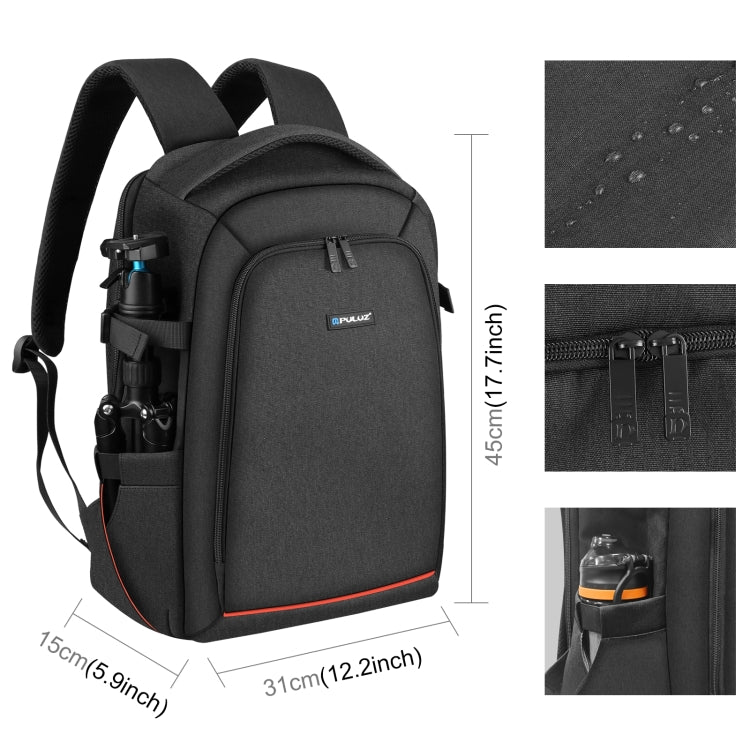 PULUZ Outdoor Portable Waterproof Scratch-proof Dual Shoulders Backpack Handheld PTZ Stabilizer Camera Bag with Rain Cover for Digital Camera, DJI Ronin-SC / Ronin-S, Camera Bag(Black RU), Camera Bag(Black)