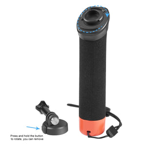 PULUZ Floating Foam Hand Grip Buoyancy Rods with Strap & Quick-release Base for GoPro, Insta360, DJI and Other Action Cameras, Foam Floating Hand Grip