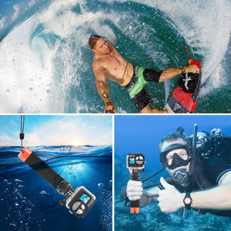 PULUZ Floating Foam Hand Grip Buoyancy Rods with Strap & Quick-release Base for GoPro, Insta360, DJI and Other Action Cameras, Foam Floating Hand Grip